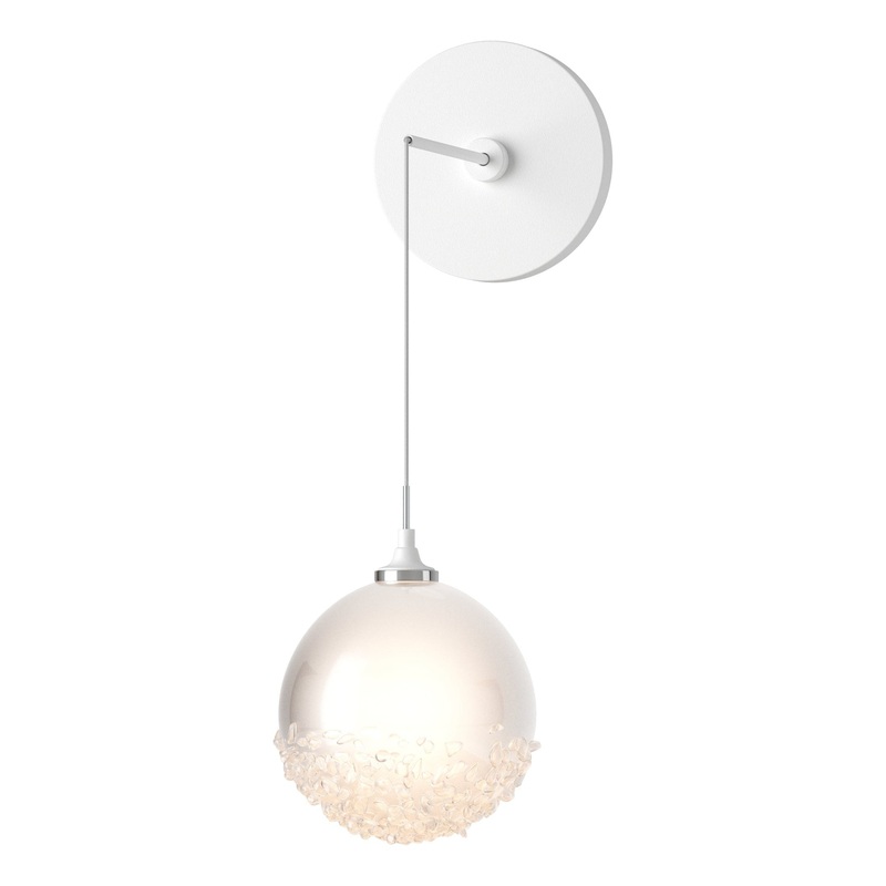 Fritz Globe Low Voltage Sconce White