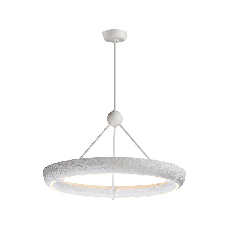 Geist 36″ LED Pendant Textured White