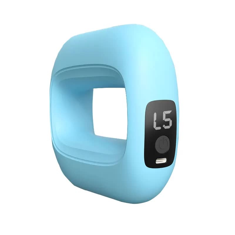 Portable Electric Muscle Relaxation Ring Massager – with Digital Display Blue