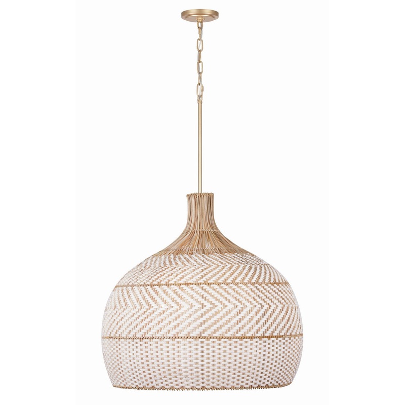 Six Light Chandelier from the Zanzibar Collection in Soft Gold Finish by Crystorama