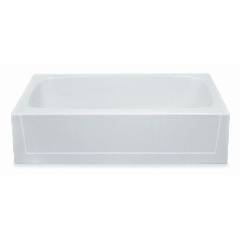 Soaking Tub Alcove Left Drain Linen Rectangle 50 Gallons 60 x 30 x 18 Inch