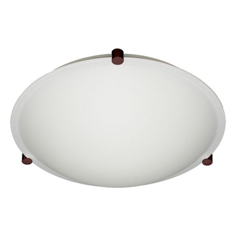 Two Light Ceiling Mount from the Trio Collection in Bronze Finish by Besa