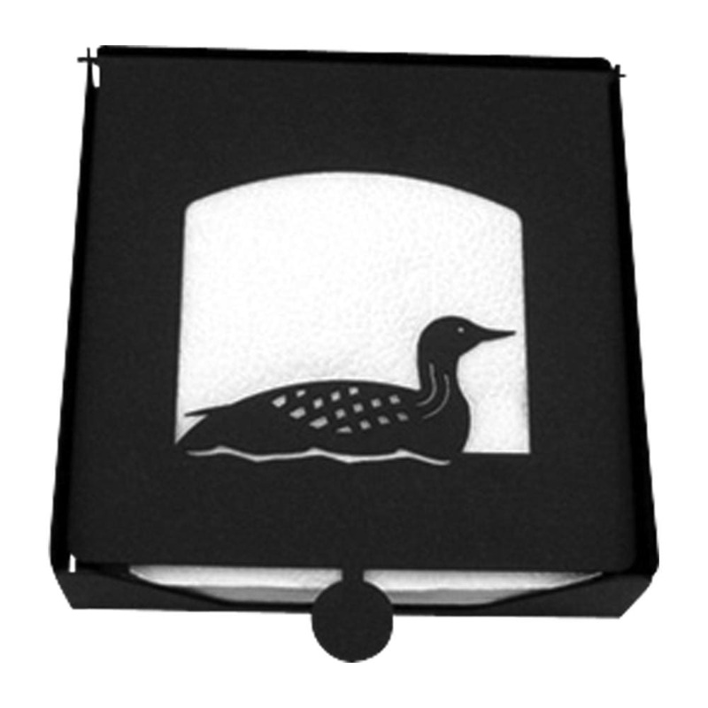 Village Wrought Iron NH-B-116 Loon Napkin Holder and Base