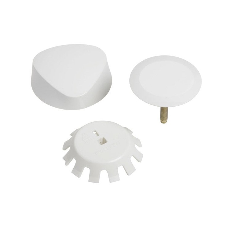 Waste and Overflow Trim Turn Control with Plastic Handle Alpine White 3-1/2 Inch Plastic 3-1/2 Inch