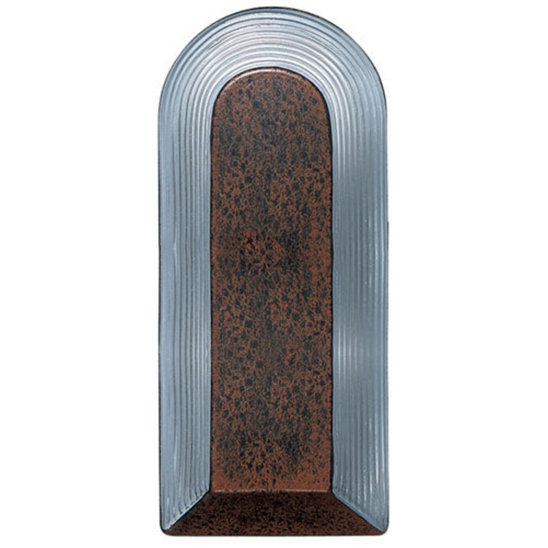 Besa 243398 Costaluz Series Two Light Outdoor Wall Sconce Rust/Clear