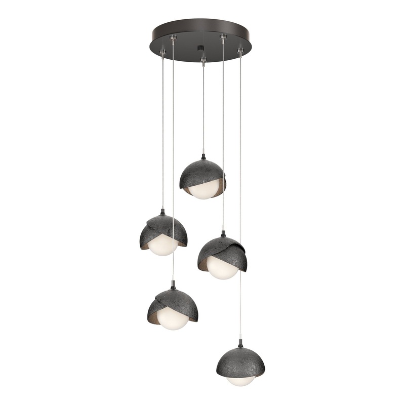 Brooklyn 5-Light Double Shade Pendant Ink Ink