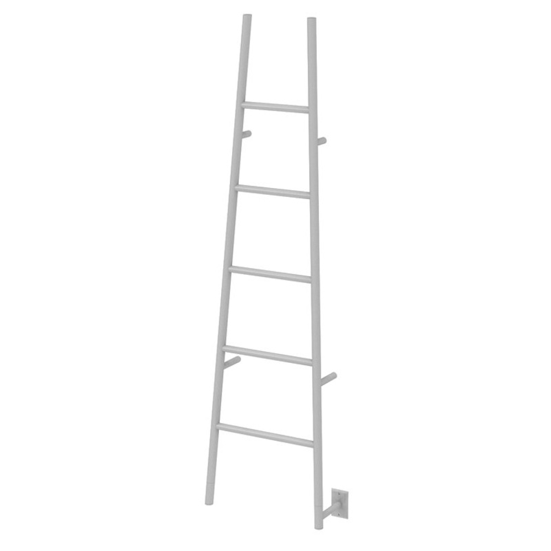 Towel Warmer JEEVES Model A Ladder 5 Bar Hardwire Rack 460-597 BTU 21 x 75 Inch White 304 Stainless Steel