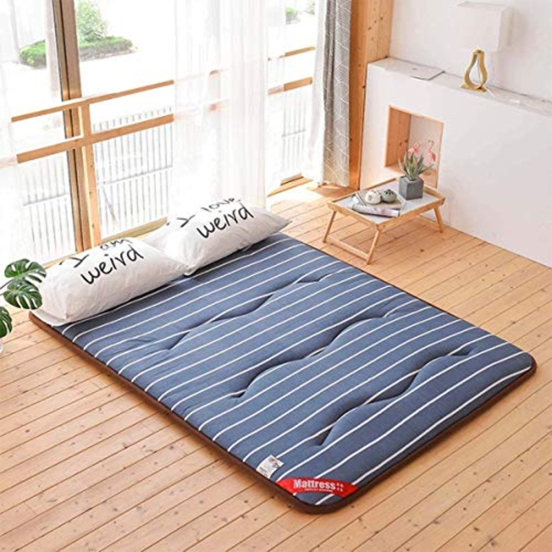 Z&HA Giapponese Pieghevole Futon Tatami, Addensare Tappetino Antiscivolo Sleeping Mat Doppio Tappetino futon Mat Student Dorm Materasso,C,150x200cm
